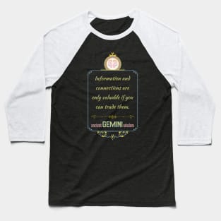 Funny quotes of the star signs: Gemini Baseball T-Shirt